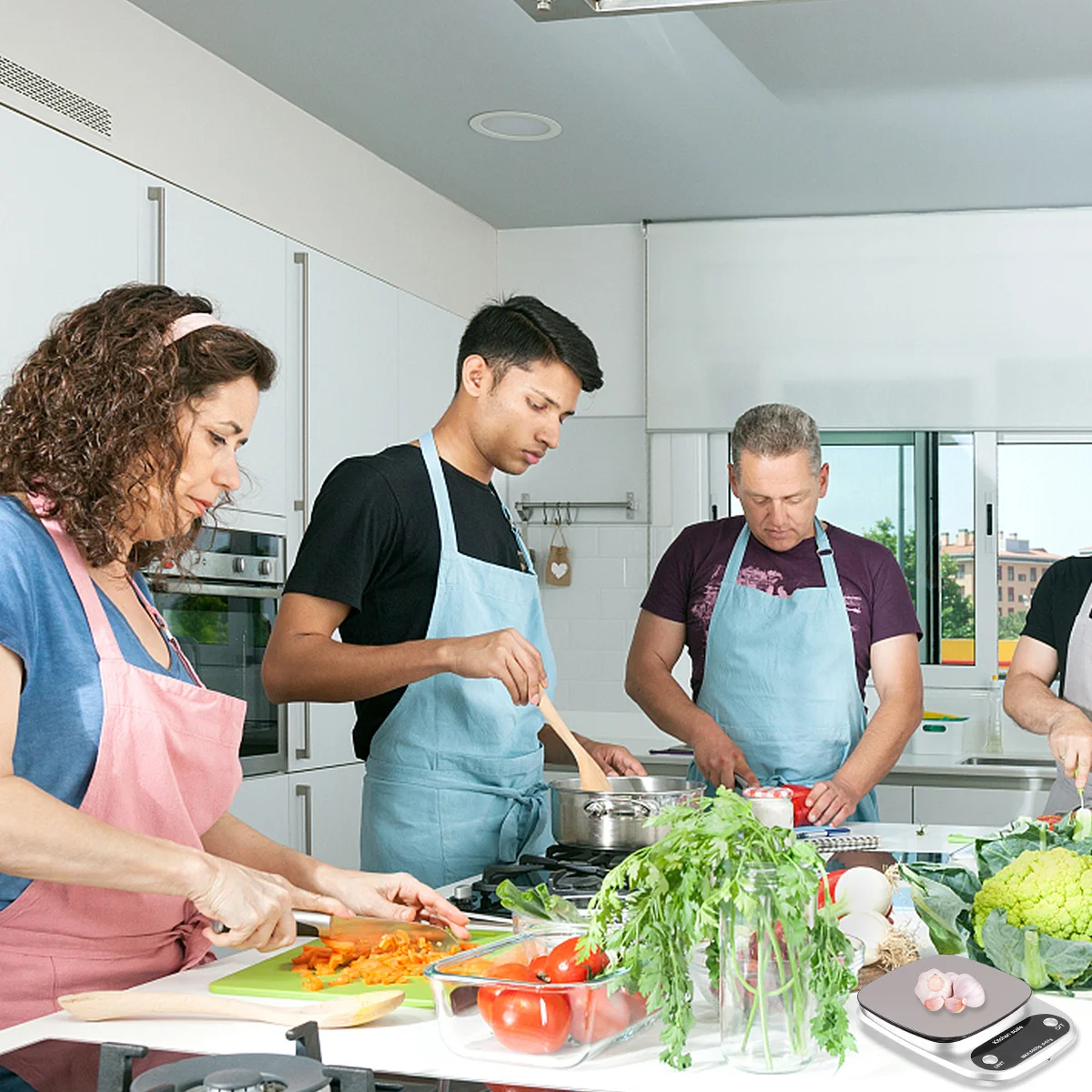 

5Kg/0.1G Rechargeable Kitchen Scale Stainless Steel Scale Portable Lightweight Weighing Tool For Cooking