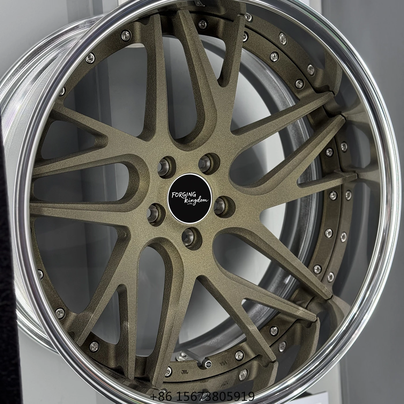 High-End 19-23 Inch Two-Piece Forged Aluminium Alloy Multi-Spoke Car Wheels Various Hole Spacings (5*108 5*120 5*130 PCD) New