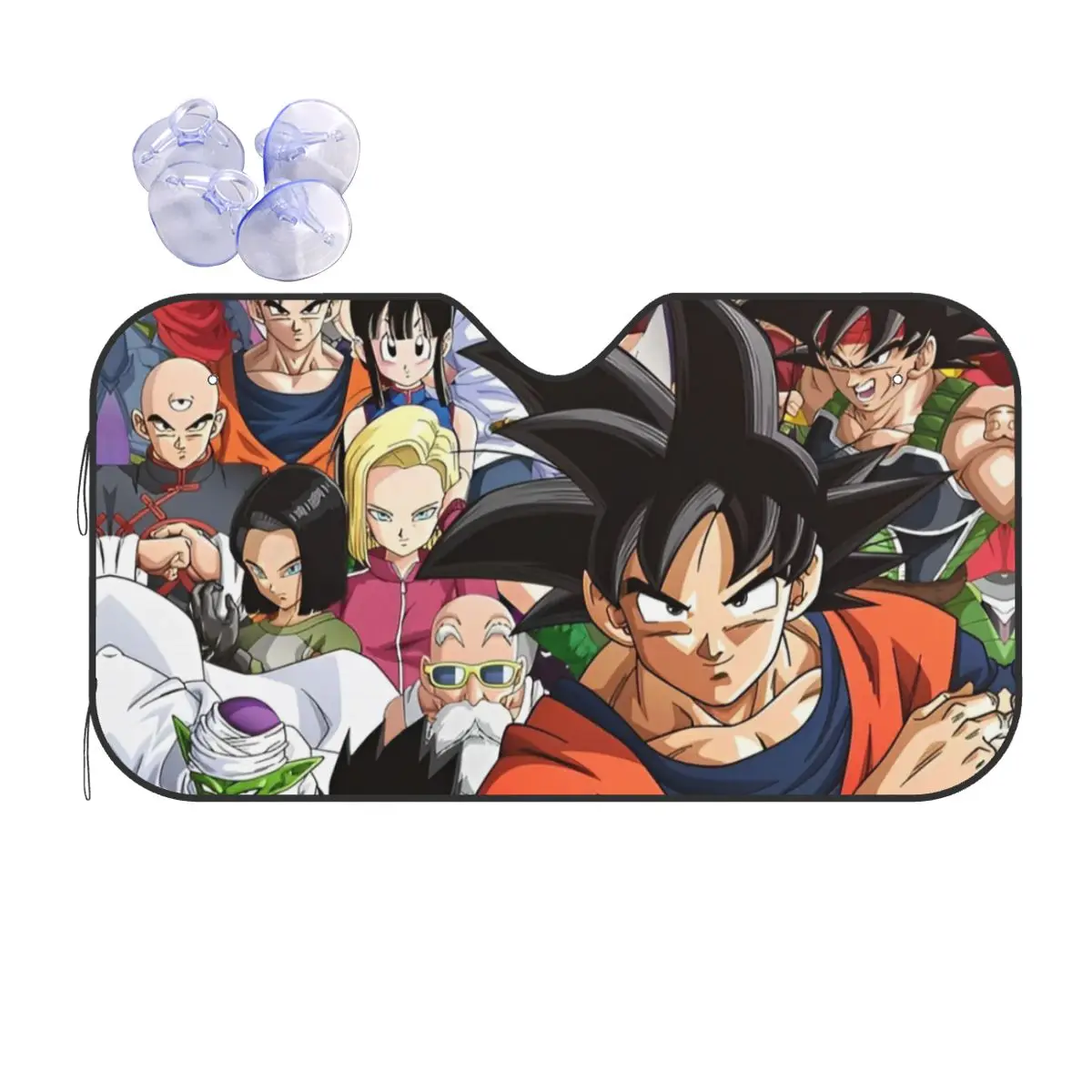 Dragon Ball Z Cartoon Windshield Sunshade Polyester Car Front Windshield 70x130cm Car Window Windscreen Cover Accessories Covers