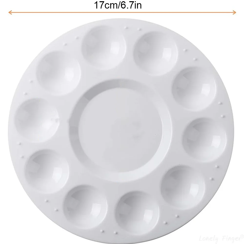 10 Wells Paint Tray Palettes Plastic Paint Pallet, for Kids, Students to Acrylic Oil Watercolor Craft Supplies DIY Art Painting