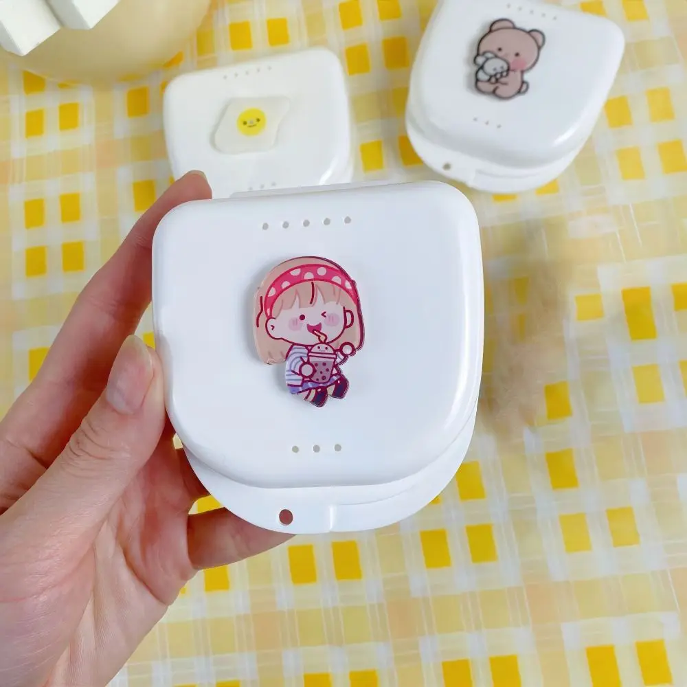 

Пыленепроницаемый невидимый фиксатор, многофункциональный прочный чехол для зубных протезов, износостойкий ящик для хранения брекетов для женщин