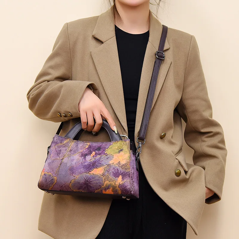 

Винтажная китайская сумка-сэтчел через плечо Ele Ine the Fraance of Clouds в художественном национальном стиле