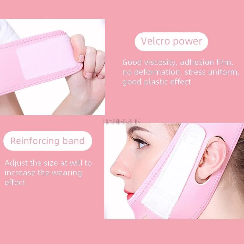 Maska wyszczuplająca twarz V-Line Lifting Podnosząca Policze Podbródek Szyję Wyszczuplający Pasek Upiększający Ujędrniający Maska na Twarz Wyszczuplająca Bandaż