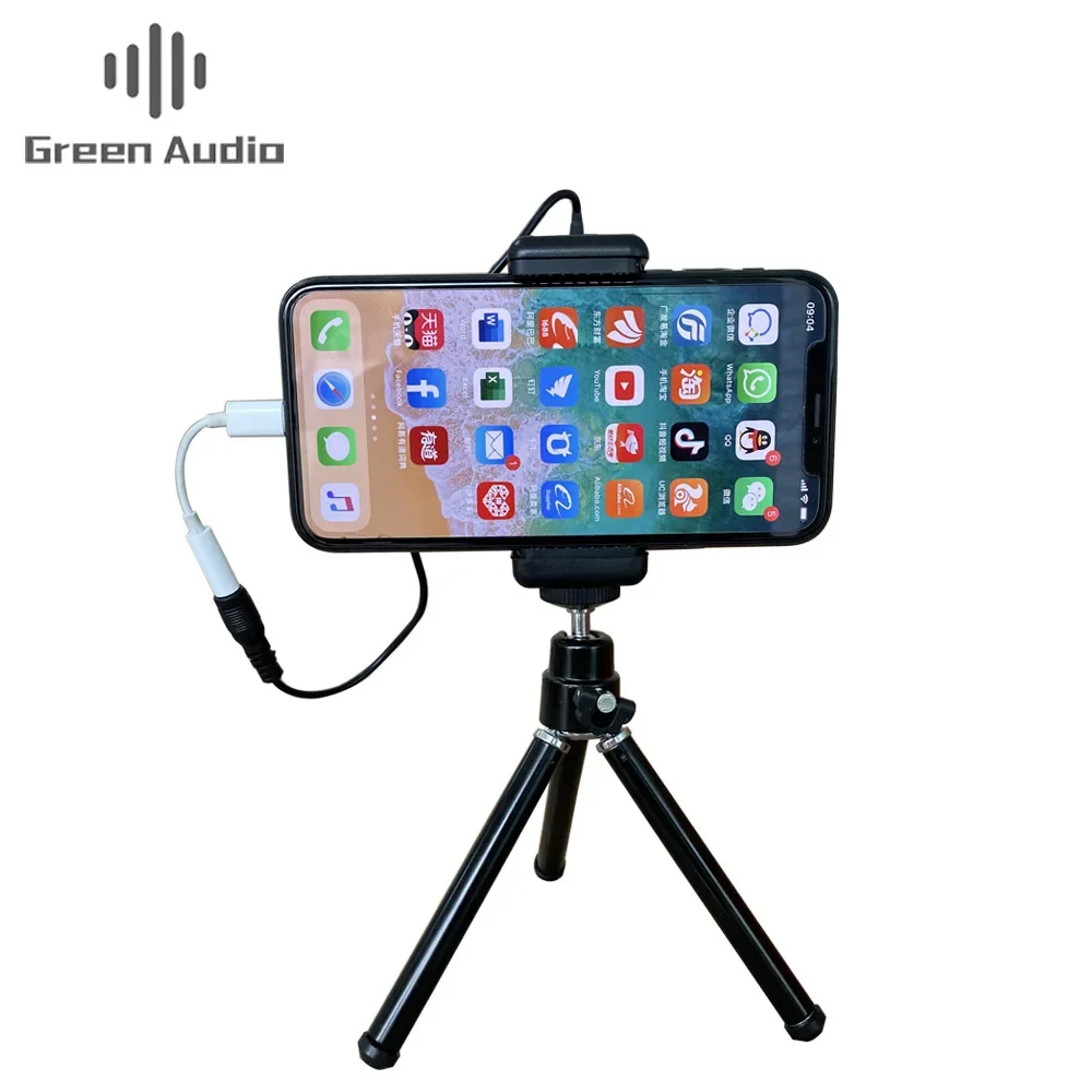 UHF Lavalier Wireless Microphone With Stand For Mobile Phones