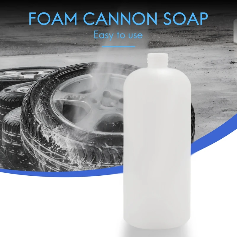Foam Cannon Bottle Snow Soap Bottles Lance Foam Empty Bottle For Pressure Washer Gun Car Garden Lawn Roofs Cleaning, 2 Pack