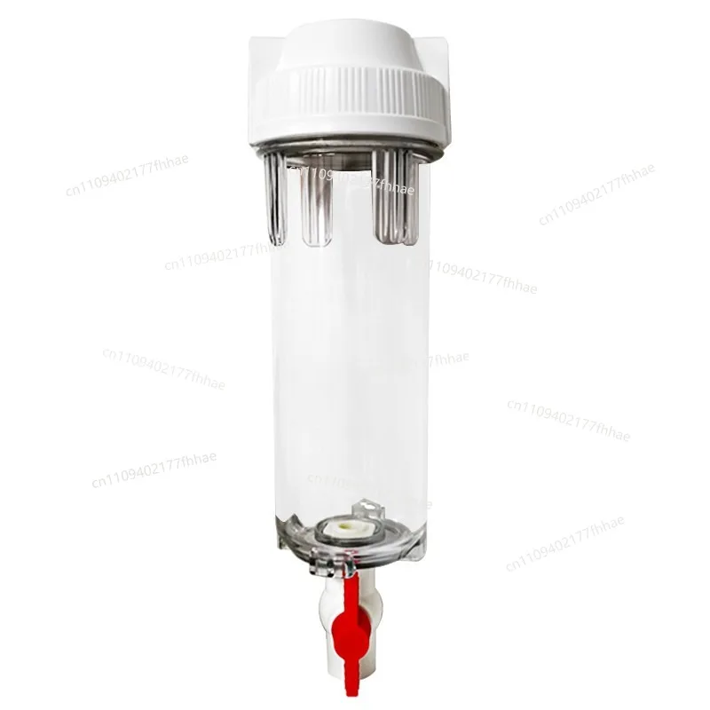 10-inch Large-flow Pre-filter, Tap Cement and Sand Household Water Purifier, Backwash Sewage Outlet Filter Bottle