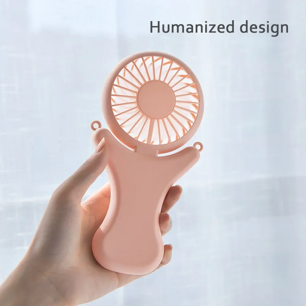Hipacool 3000mAh Portable USB Fan Three Speeds Adjustable Hanging Neck Mini Cool Gadget Rechargeable Home Car Camping Small Fan