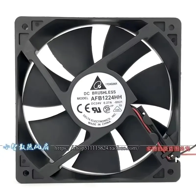 

New AFB1224HH 12CM 120 * 120 * 25MM 24V 0.27A Industrial Computer Frequency Converter Cooling Fan