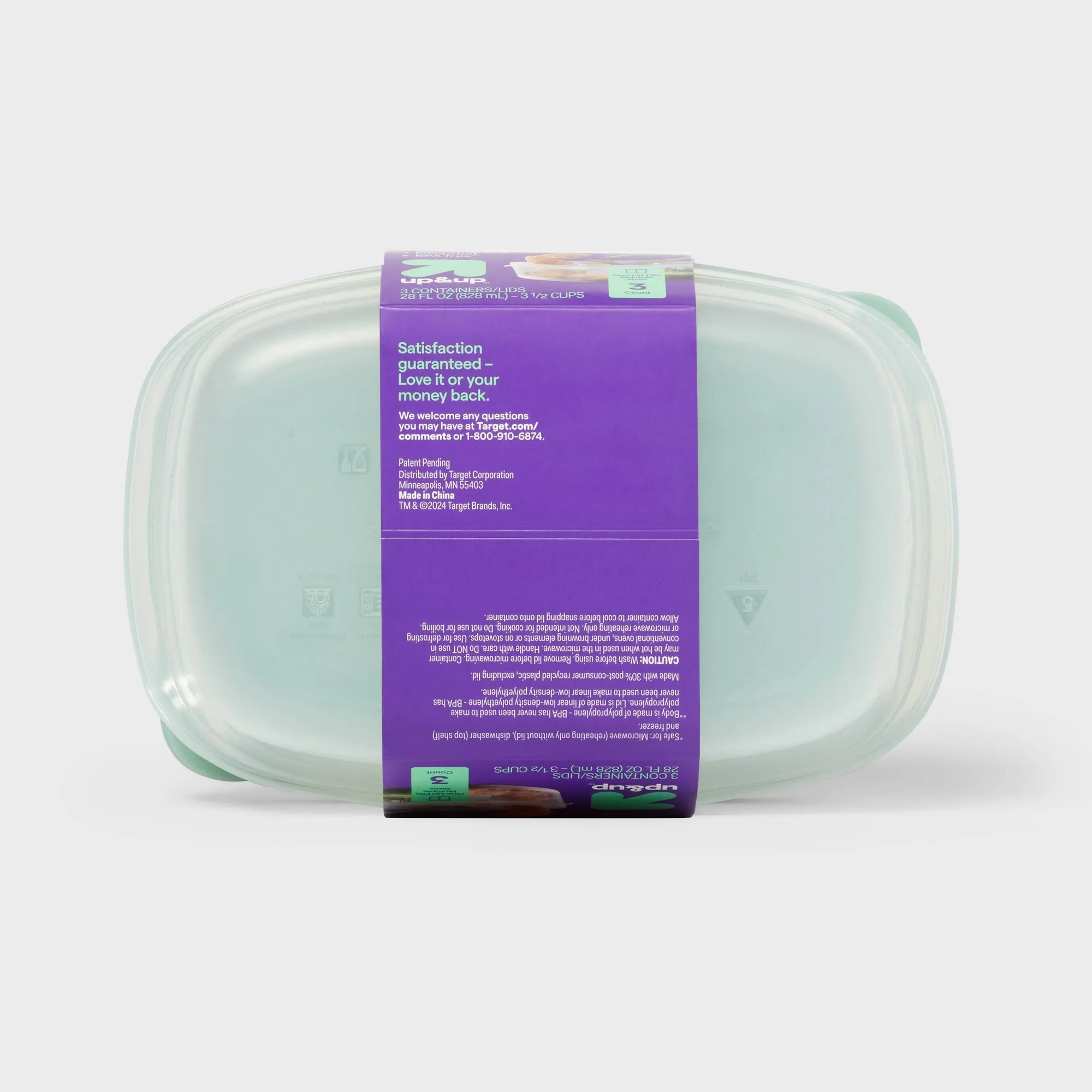 3ct Clear Plastic Divided Rectangle Food Storage Containers With Snap Lids For Meal Prep And Lunch Organization