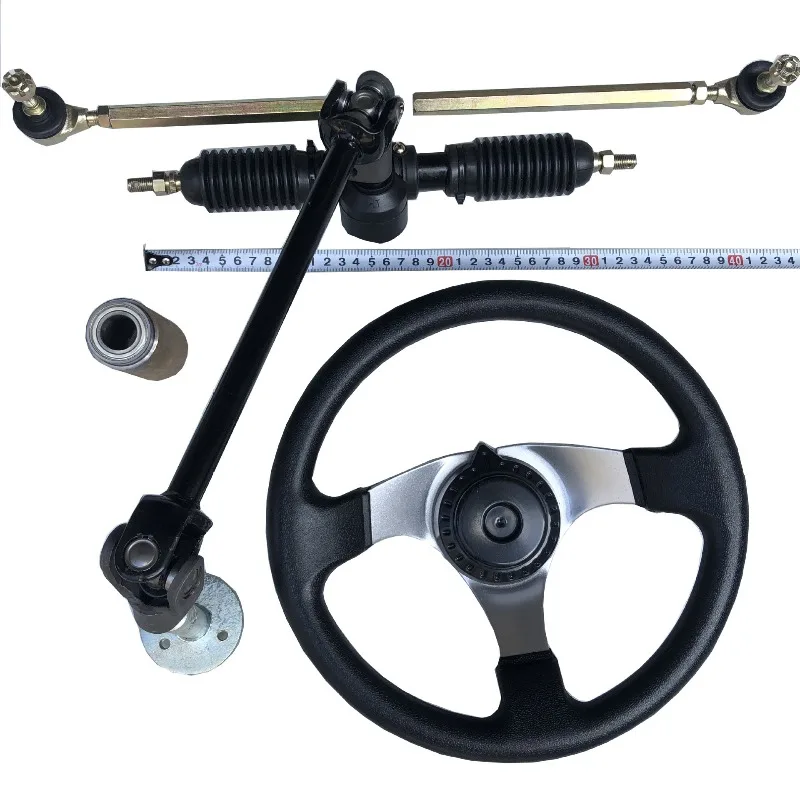 Modified four-wheel electric motorcycle beach kart accessories steering wheel steering ball head tie rod assembly