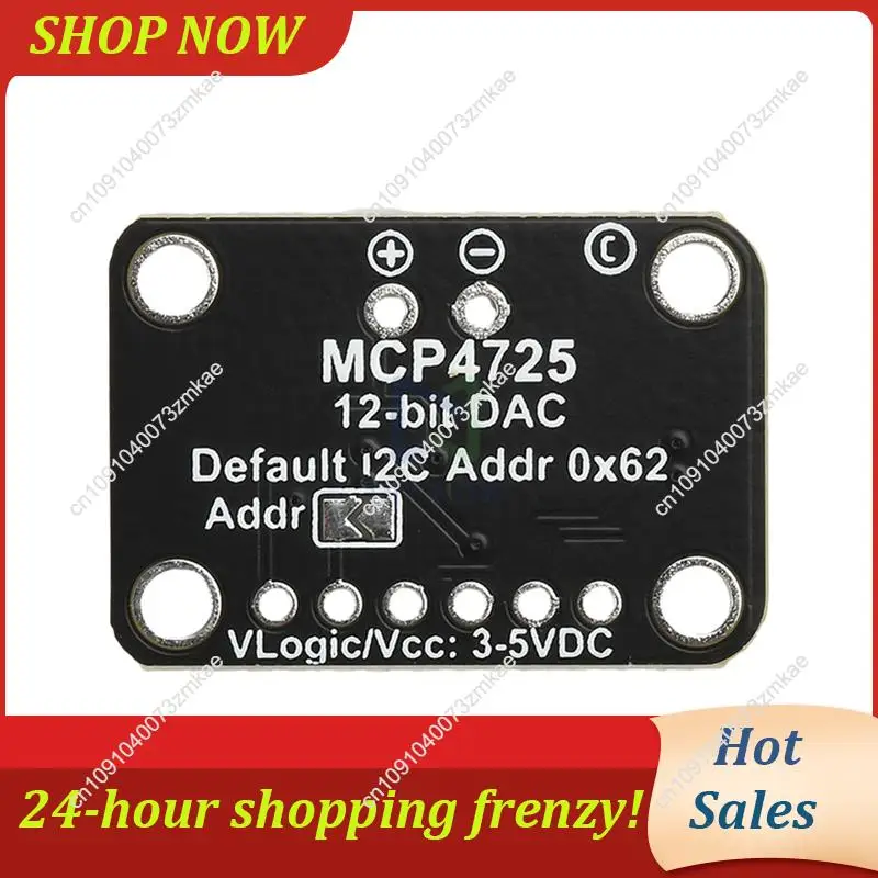 لوحة القطع البيع اليومي لـ MCP4725 12 بت I2C لوحدة محول DAC الرقمية إلى التناظرية لـ STEMMA QT Qwiic 2.7-5.5 فولت