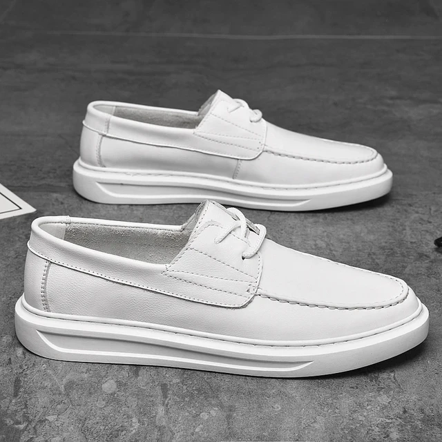 Italian Men Casual Shoes Luxury Wedding Genuine Leather Formal Dress Boat Shoes For Man Slip on Tassels Breathable Loafers Male AliExpress
