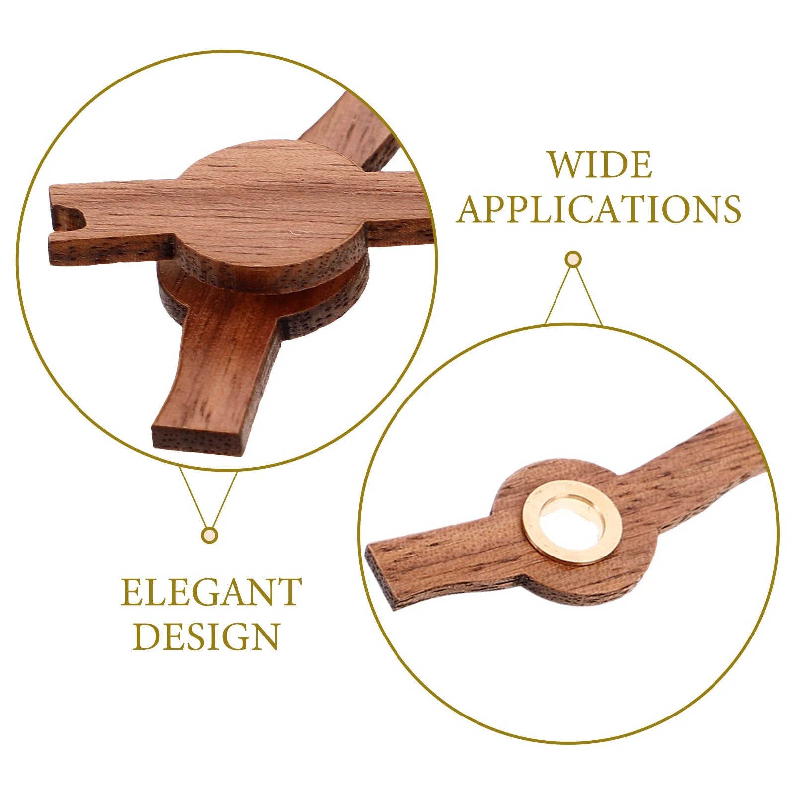 

1Set Solid Wood Clock Hands Precise Timekeeping Elegant Design for DIY Projects and Home Decor Clock Accessories