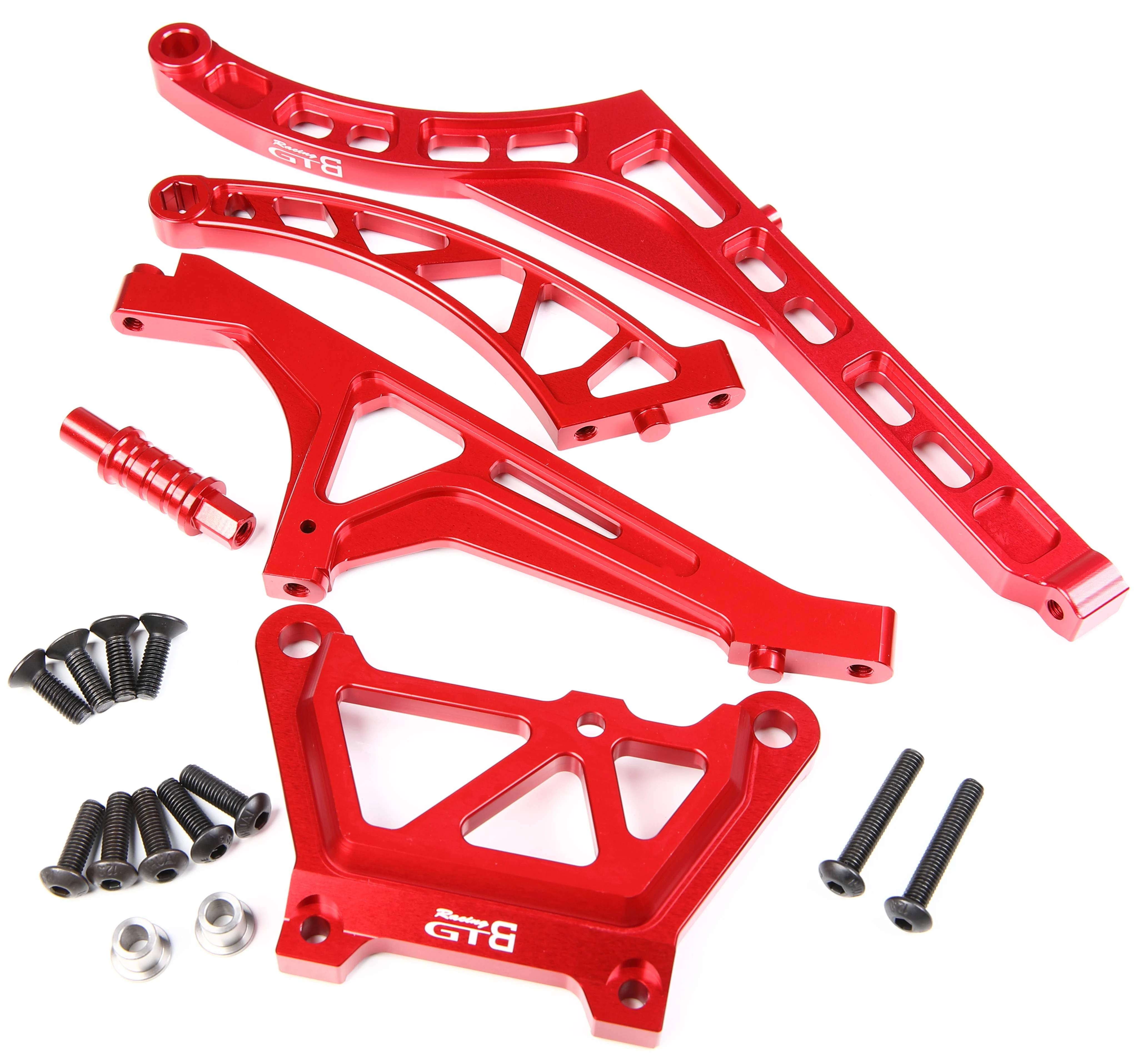 GTB Metal Top Plate & Front Rear Chassis Brace for 1/5 RC Car LOSI Desert Buggy DBXL-E 2.0