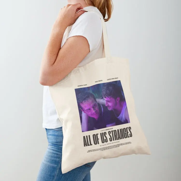 

All of Us Strangers Movie Poster Tote Bag free delivery bags shopping cart bags Women's tote bag shopper bags