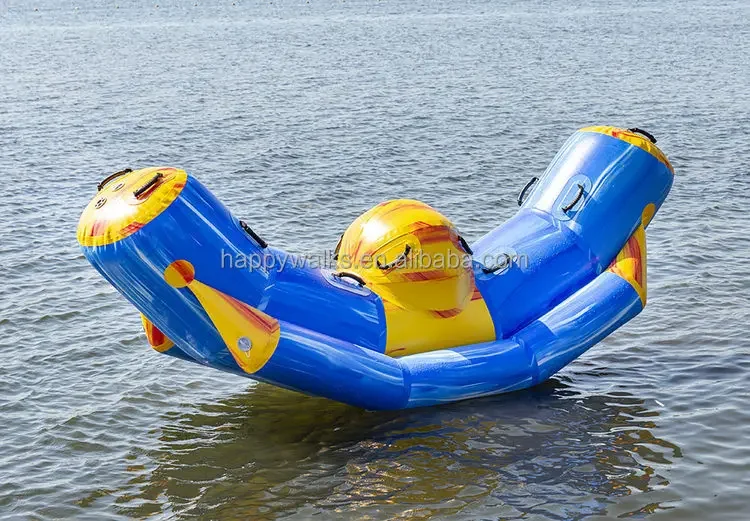 High Quality Inflatable Floating Water Seesaw, PVC Sport Game Water Totter For Park