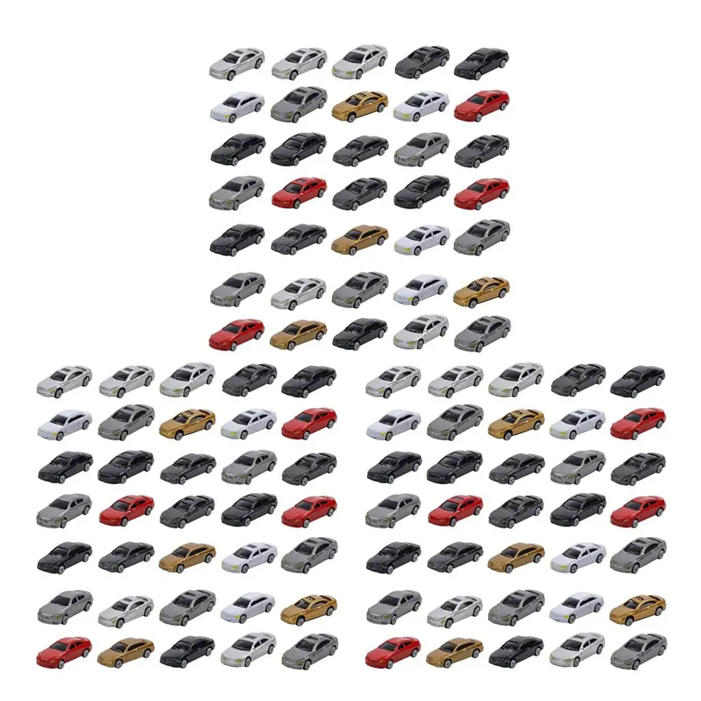 150pcs 1:87 HO Scale Model Cars, HO Scale Model Miniature Car /87 Building