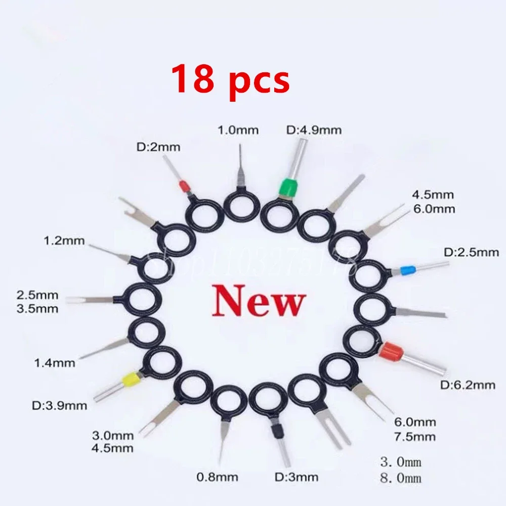 Car Terminal Removal Tool Kit Connector Extractor Puller Pin Extractor Release Pin Car Mechanical Tools for Auto Repair