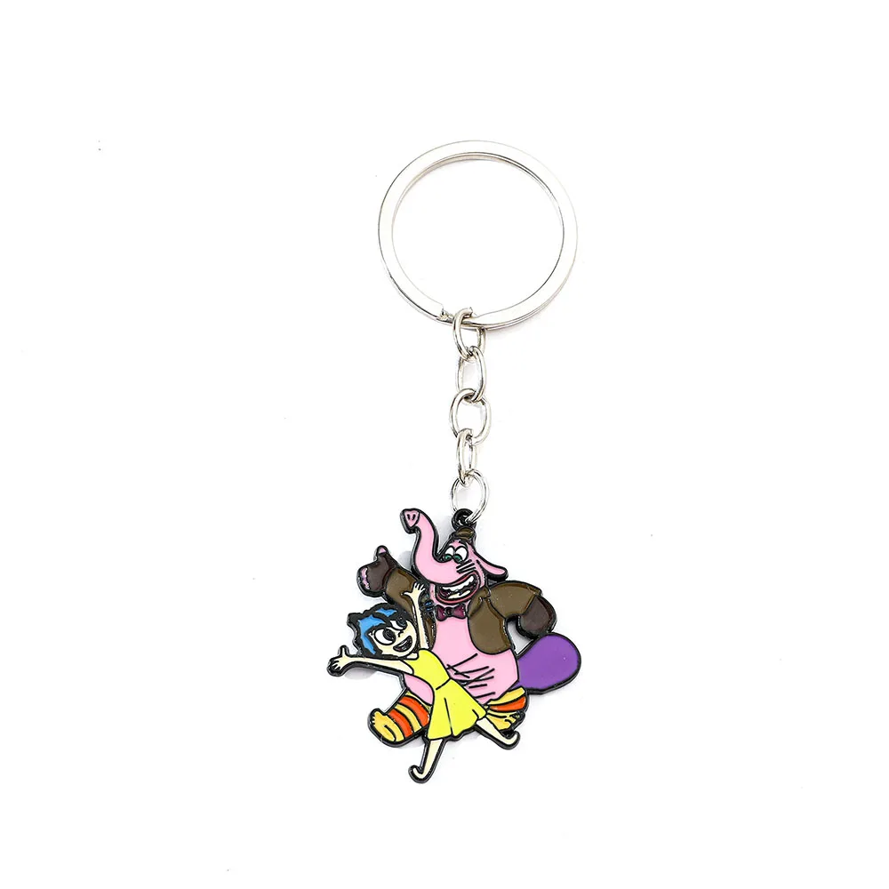 Disney Cartoon Inside Out Keychain Fashion Creative Quirky Charm Keychain Suitable for Bag Pendant