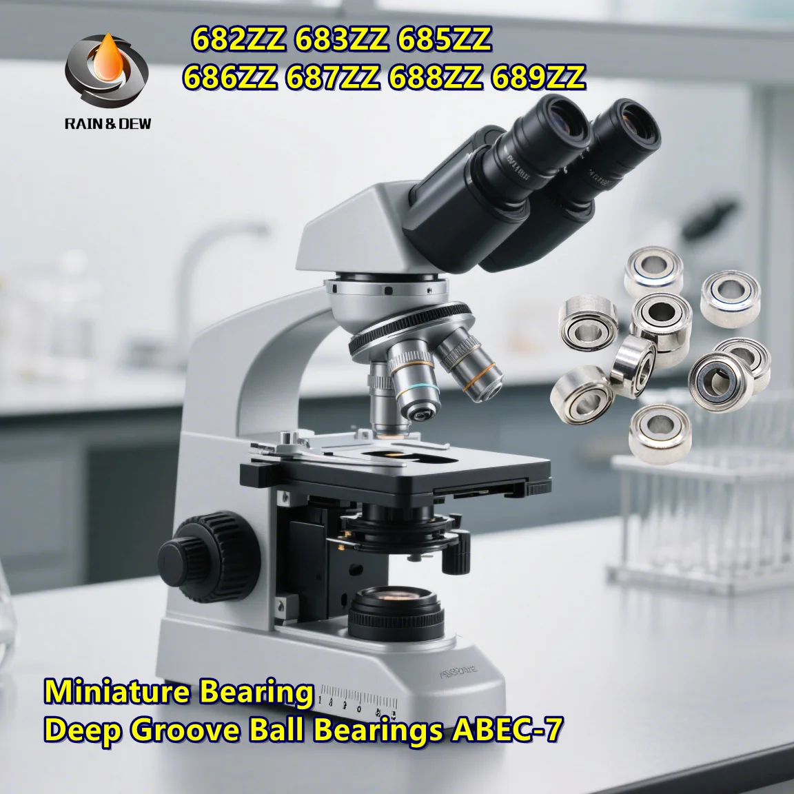 

10 шт. 682ZZ 683ZZ 685ZZ 686ZZ 687ZZ 688ZZ 689ZZ миниатюрный подшипник радиальные шарикоподшипники ABEC-7