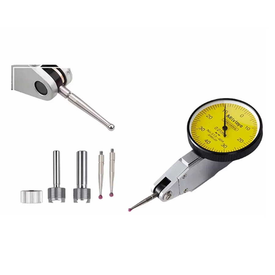 Leverage dial test indicator 0.01mm precision gauge, large dial, ruby measuring head, CNC jumping alignment tool