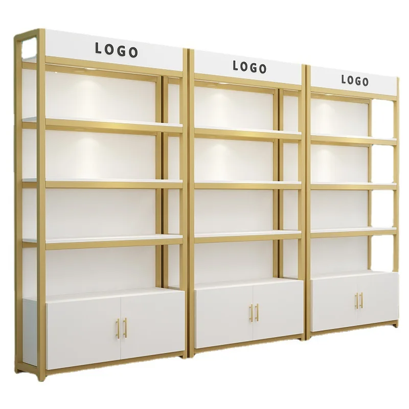 Rak Display Kosmetik Premium, Rak Display Produk, Rak Multi-layer untuk Produk Perawatan Kulit, Rak untuk Toko Pangkas Rambut