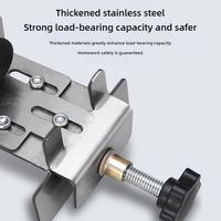 Thickened Cabinet Door Installation Positioner Easily Adjustable Aluminium Alloy Mounting Jig Convenient Save Time And Effort