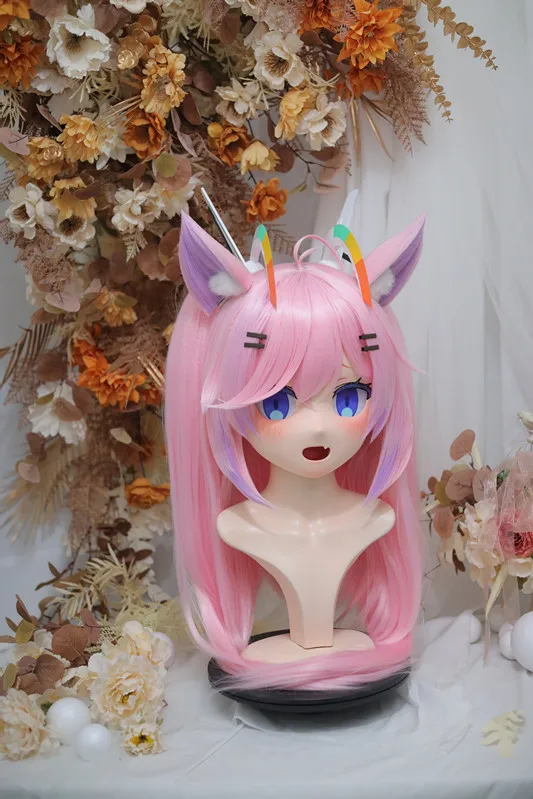 Kigurumi Teresa Kigurumi หน้ากากเต็มแถบคาดศีรษะล็อคคอสเพลย์ Headshell Props เครื่องแต่งกายอะนิเมะเกม