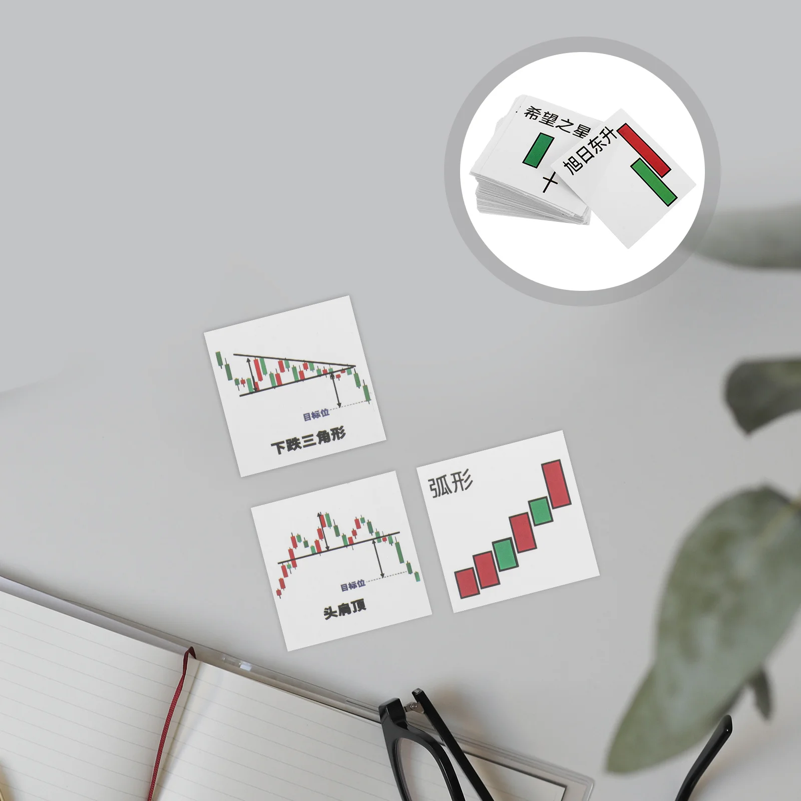 

62Pcs Candlestick Chart Stickers Minimalist Design Journal Notebook Desktop Decor Aesthetic Scrapbooking Stationery