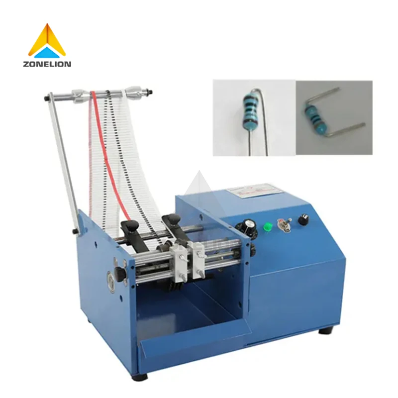 

Automatic Tape LED Fuse Diode Foot Bending Bender Shaping Molding Former Taped Axial Resistor Lead Forming Machine With Motor