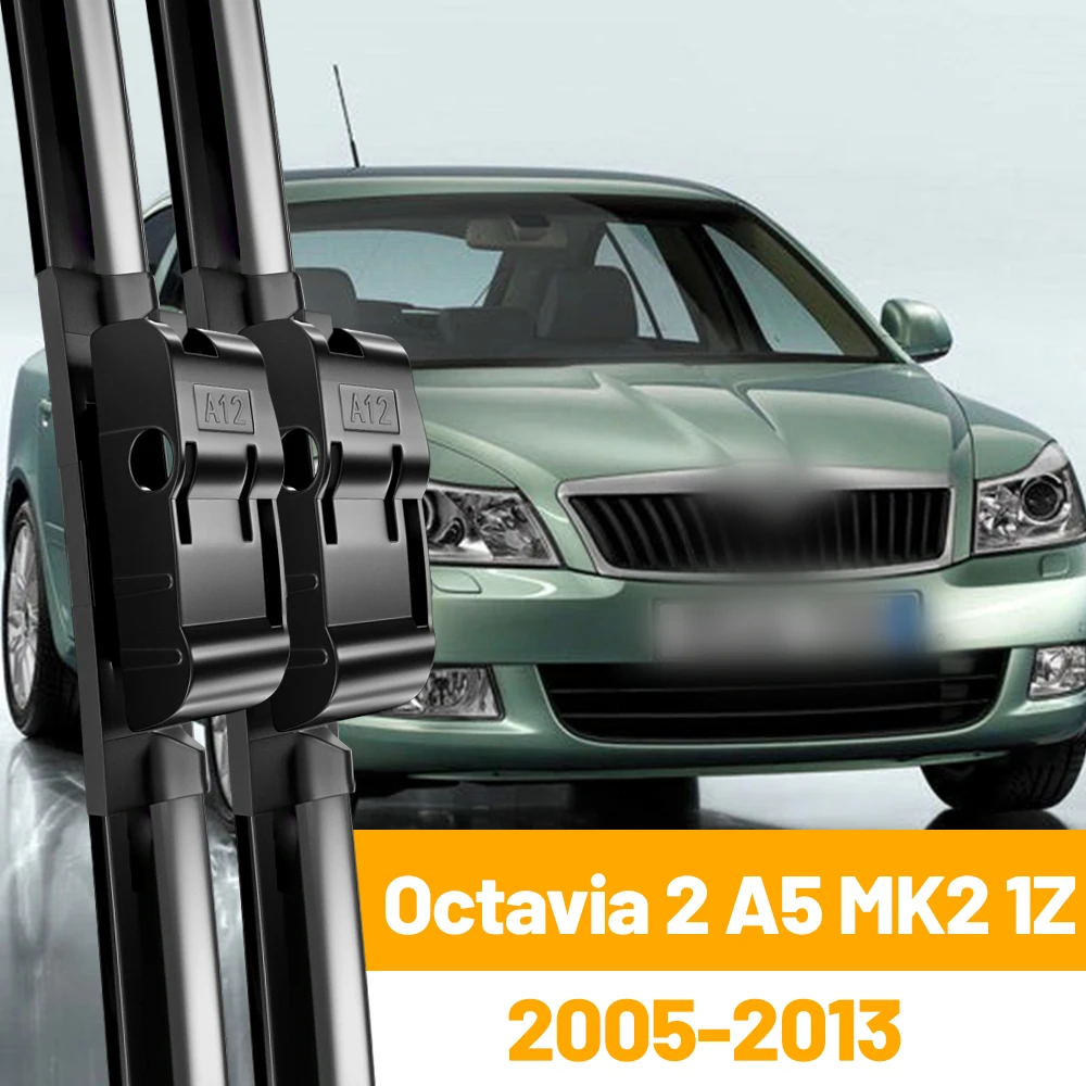 Pióra wycieraczek samochodowych do Skody Octavia 2 A5 MK2 1Z 2005 2006 2007 2008 2009 2010 2011 2012 2013 Akcesoria do przedniej szyby