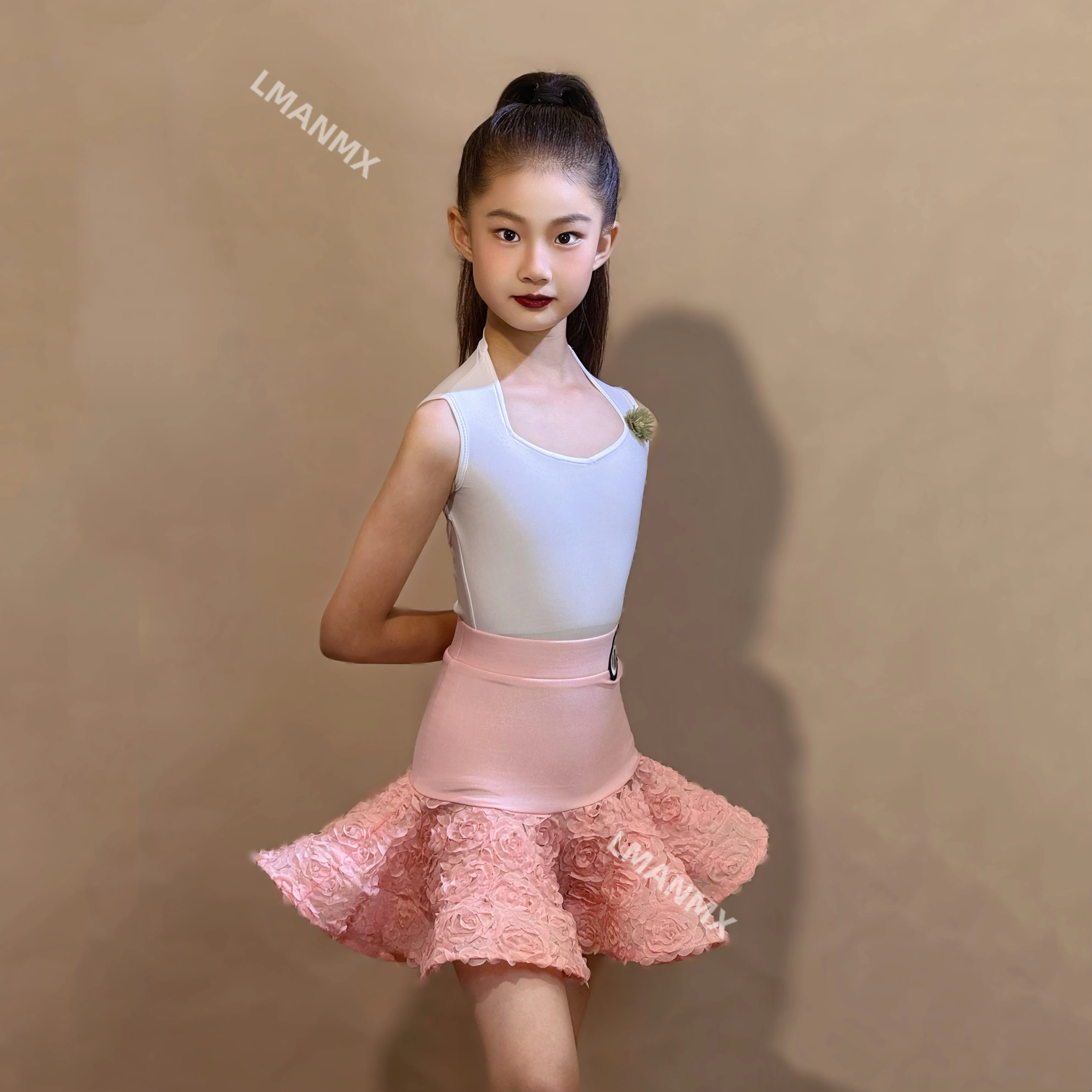 Robe d'entraînement d'été pour filles, robe de spectacle pour enfants, ensemble jupe de danse professionnelle pour enfants, nouvelle collection 2025