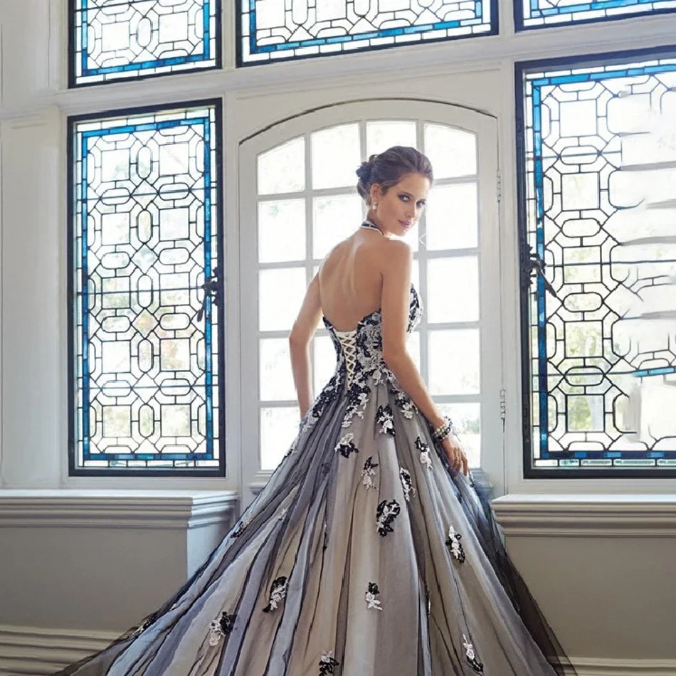 Vestido de novia largo con bordado para mujer, traje de boda de princesa, estilo bohemio, Estilo Vintage, talla grande, 2024