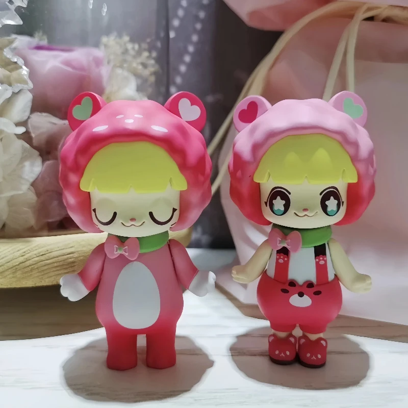 52 لعبة كيمي آند ميكي طبعة محدودة الفراولة الدب هدية صندوق لعبة عصرية لطيف أنيمي عمل الشكل Kawaii نموذج الفتيات هدية عيد ميلاد #3