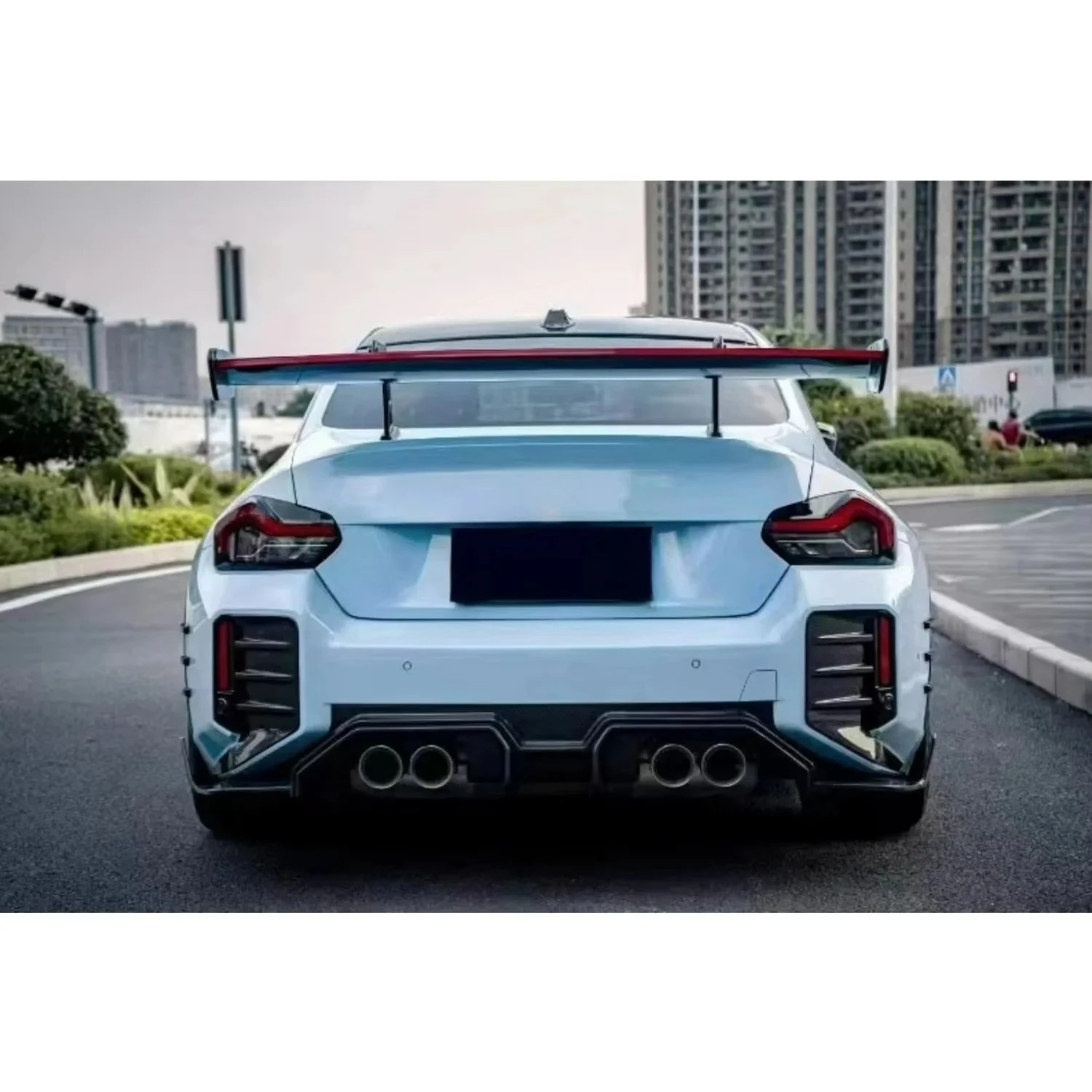 M2 G87 AD-Type Diffuser-Fit Premium Carbon Fiber Automotive Bumper Splitter