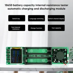 DC 5V 1A 18650 Battery Test Digital Display Battery Capacity Internal Resistance Tester Lithium Battery Power Detector Module
