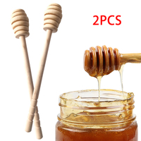 50/2/1PCS Dessert Spoon Honey Stir Bar Honey Spoon Mixing Handle Jar Spoon Wooden Honey Spoon Coffee Tea Tableware Utensils