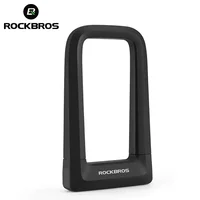Candado para bicicleta ROCKBROS, candado de silicona en forma de U resistente al cizalla hidráulica, candado antirrobo para motocicleta, accesorios eléctricos para bicicleta