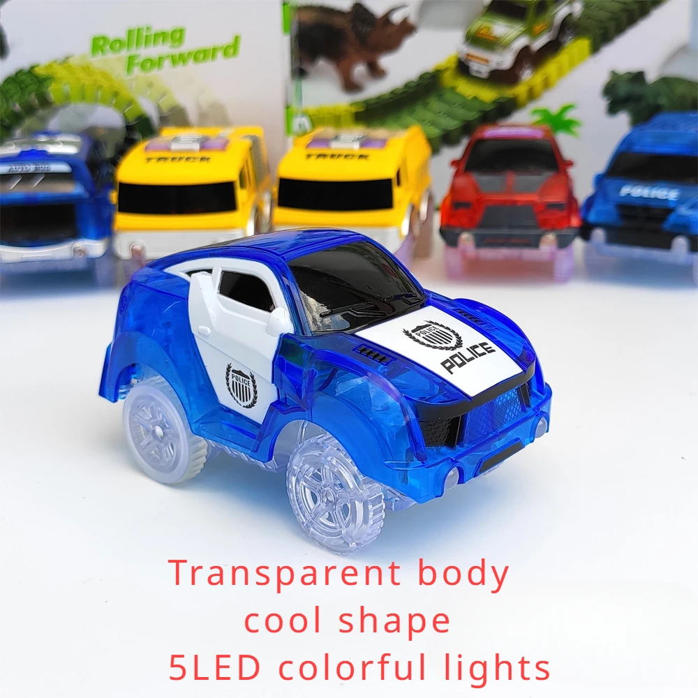 Alleen tracks Auto's Vervangende Flex Track Raceauto's voor Magic Tracks Glow in the Dark LED-verlichting voor de meeste autotrails voor kinderen