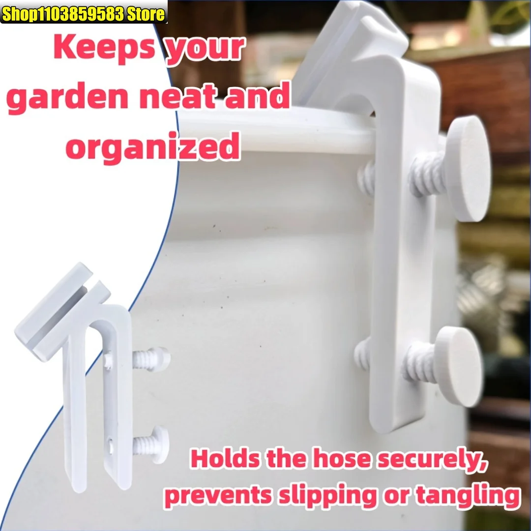 1PCS Sturdy Hose Bracket for Bucket Garden Water Pipe Fitting, Easy Install Yard Hose Storage Holder, Compact Neat Organizer