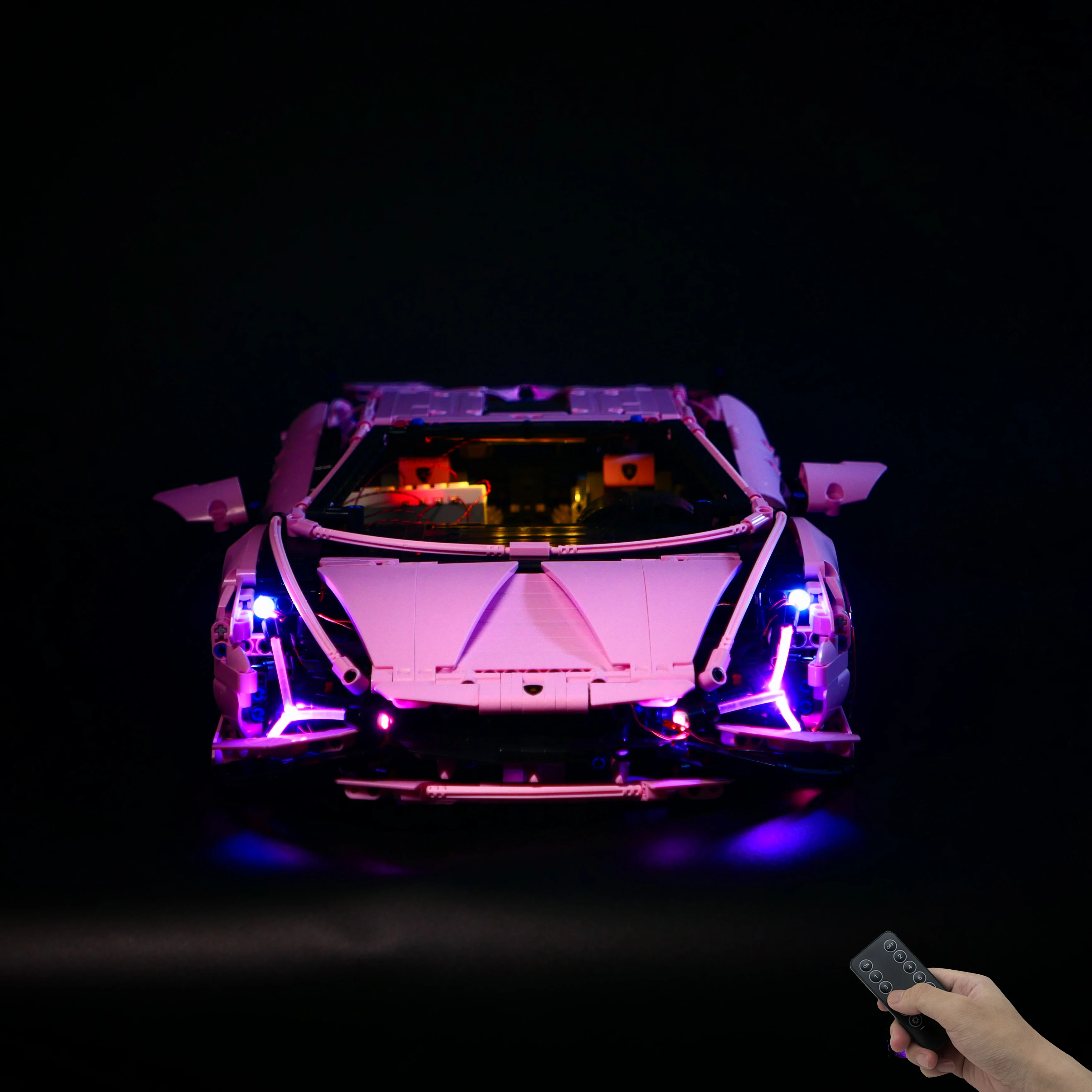 DIY-bouwsteen LED-lichtset voor 42115 Technic Racing Supercar-model, decoratieve verlichtingsaccessoires met afstandsbediening