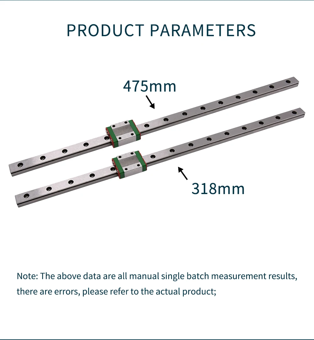 Dual Z-axis MGN12C Linear Rail Guide Kit with Fix Plate Mount Bracket for Ender-3/3S /Ender 3 Pro/Ender-3 V2/CR-10/CR 10S/S4/S5