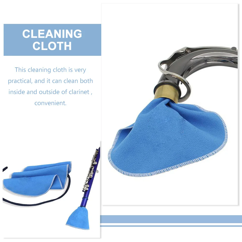 

4Pcs Clarinet Flute Cleaning Cloth Artificial Suede Inside Tube Cleaner Saxophone Wind Instrument Maintenance Cleaning Tool