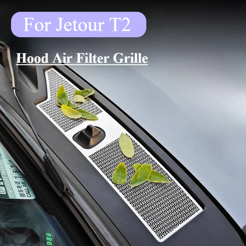 

For Jetour Traveler T2 2023-2025 Car Front Cabin Anti Clogging Air Conditioning Intake Filter Cover Cabin Anti Clogging Cover