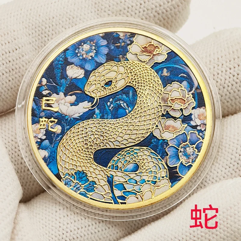 

Hot Colorful Twelve Zodiac Commemorative Medals Golden Coins Pig Dog Chicken Monkey Sheep Snake Horse Dragon Tiger Rabbit Gifts