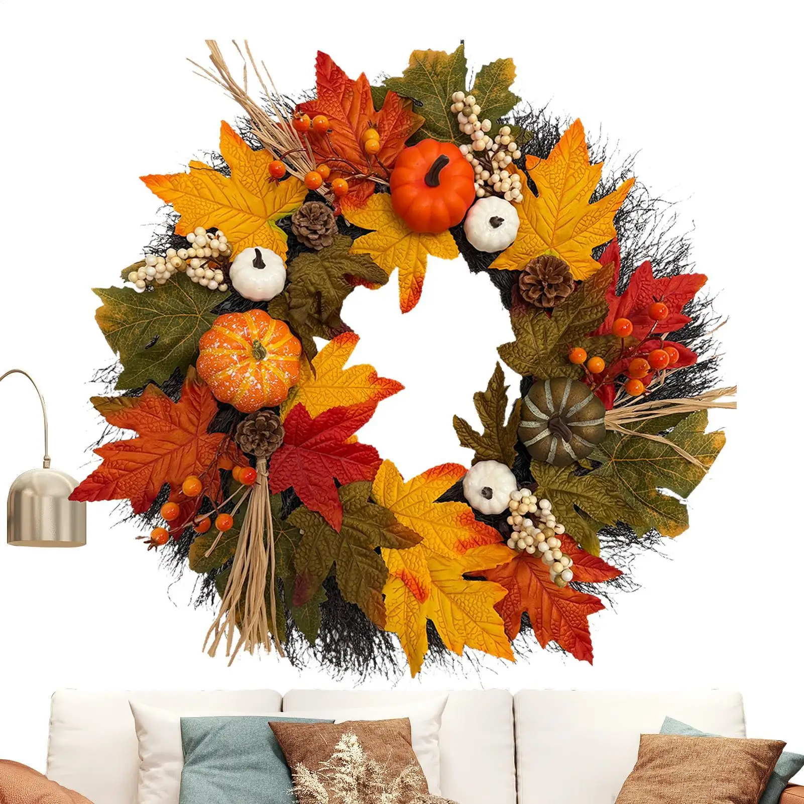 fall-door-wreath-artificial-decorative-pumpkin-seasonal-door-garland-eucalyptus-leaves-berries-wreath-for-thanksgiving-festival