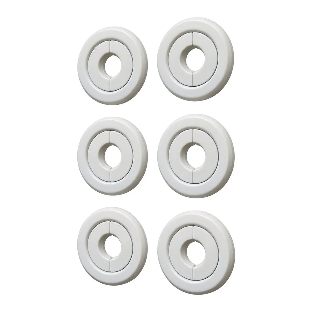 Fire Sprinkler Head Cover White Metal 7.3 cm x 4.9 cm x 1.9 cm for Recessed Installation and Visual Refinement