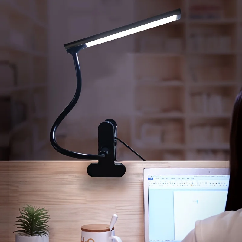 Newly Upgraded Popular LED Clip Desk Portable USB Clip Eye Protection Desk Lamp Dimming Dormitory Study Lamp Bedside Clip Lamp