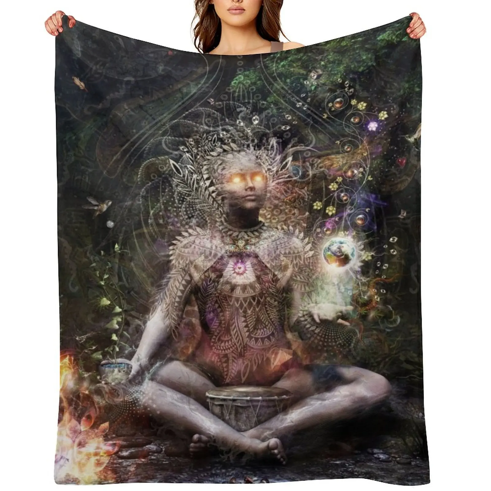 

Sacrament For The Sacred Dreamers Throw Blanket heavy to sleep Decorative Beds wednesday Sofa Blankets