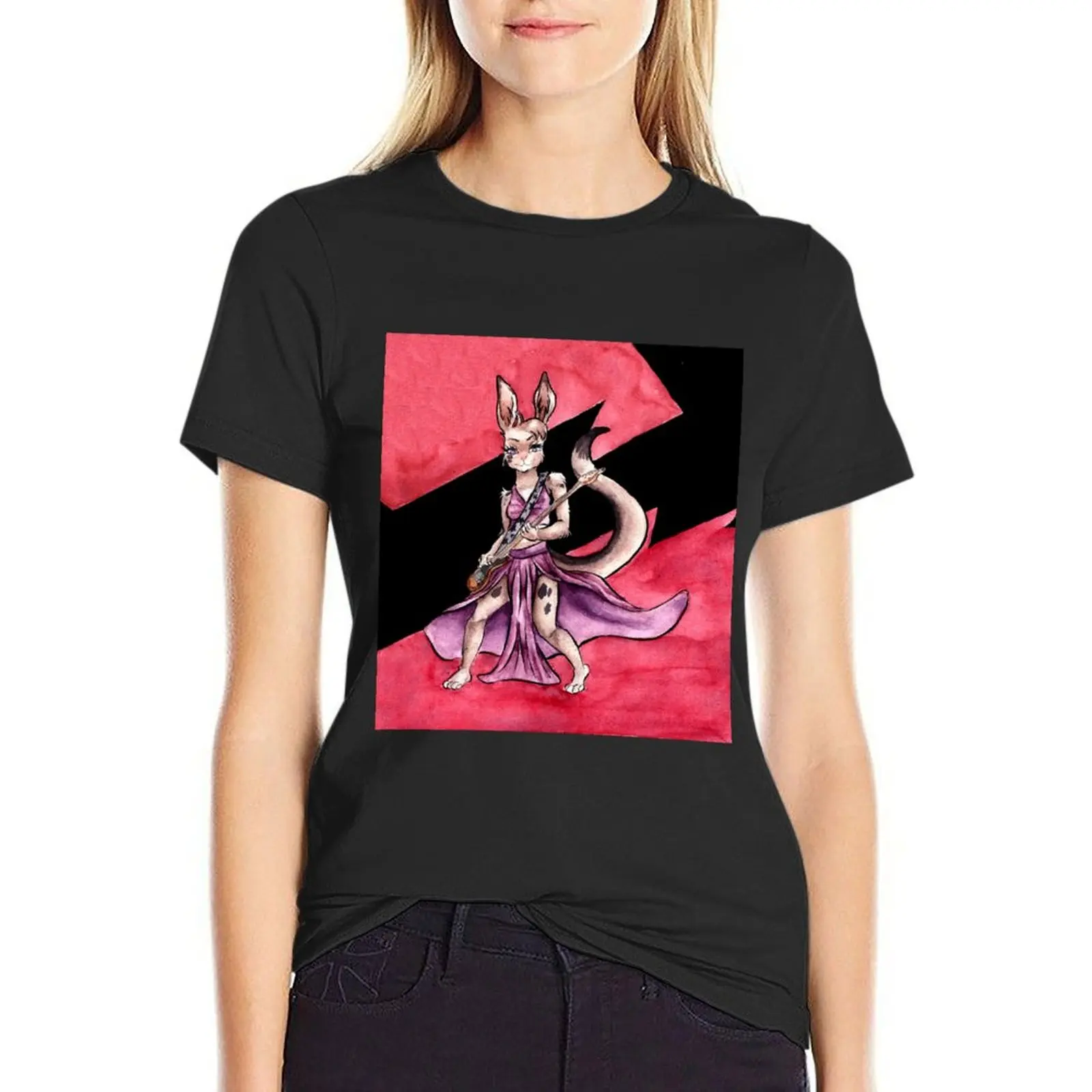 guitarist T-Shirt sports fans cute tops cute clothes anime clothes for Women